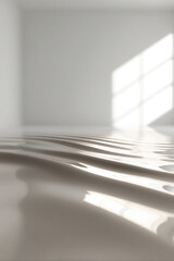 Obraz premium smooth ultrabright surface with light background and gentle ripples creating serene atmosphere