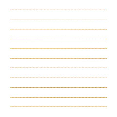 Gold writing lines.