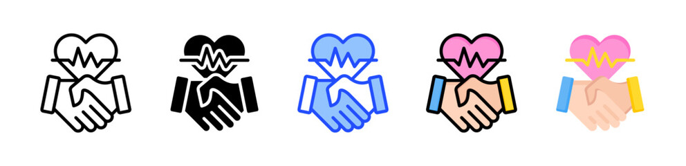 Employee Wellbeing Icon Collection With Multiple Styles