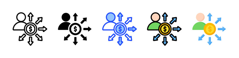 Investor Icon Collection With Multiple Styles