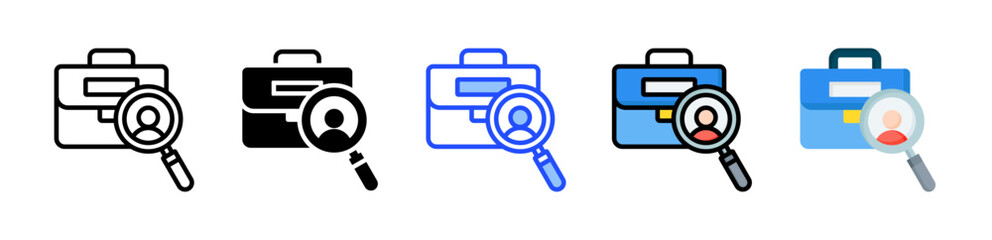 Stakeholder Job Icon Collection With Multiple Styles