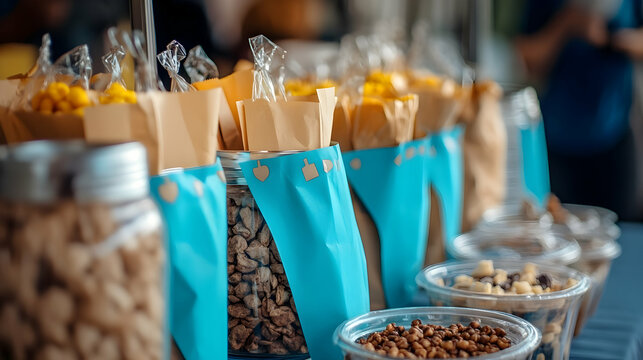 Artisan treats displayed at local farmers market, providing natural and healthy choices