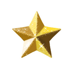golden christmas star