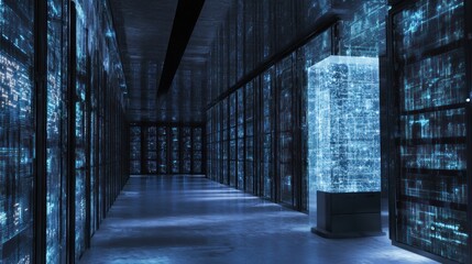 Futuristic server room