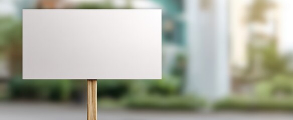 The blank signboard ready for customizable advertisements in a vibrant outdoor setting.