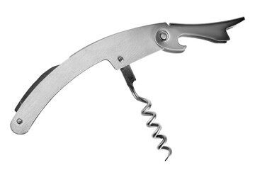 Folding corkscrew isolated