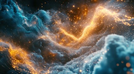 Fototapeta premium Abstract swirling nebula