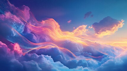 Colorful cloudscape