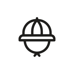 Explorer Hat icon vector. Linear style sign for mobile concept and web design. Explorer Hat symbol illustration. Pixel vector graphics - Vector.	