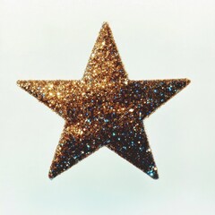 Star glitter glittering decoration.