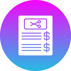 Obraz premium Price list Icon