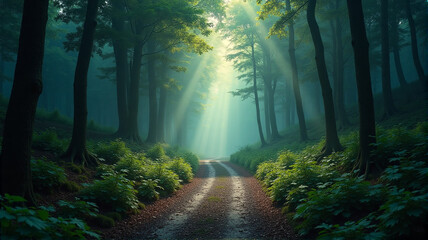 Fototapeta premium morning in the forest