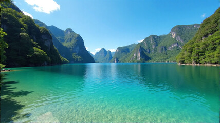 lake in the mountains