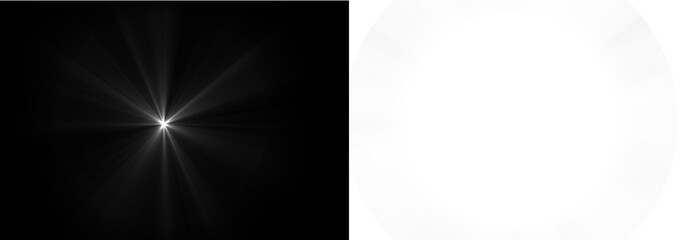 Radiant Light Burst Vector — Intense Sunstar Explosion with Sharpened Rays, Glow, and Flare Effects for Dynamic Abstract or Modern Graphic Backgrounds