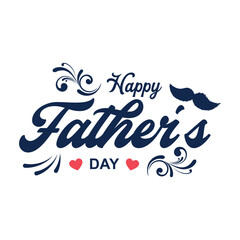 Obraz premium Happy Father’s Day Calligraphy design vector. Vector illustration.