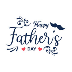 Happy Father’s Day Calligraphy design vector. Vector illustration.