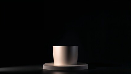 Modern podium , cinematic lighting