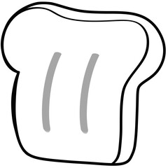 Breakfast  collection artistic outline and silhouette illustration. 