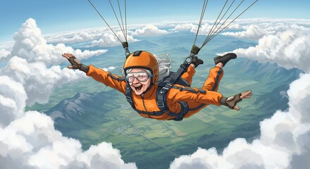 Senior Skydiving Adventure