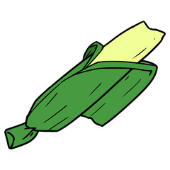lontong or indonesian rice cake illustration hand drawn isolated vector