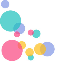 Transparent Bubbles Corner