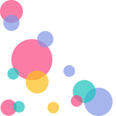 Transparent Bubbles Corner