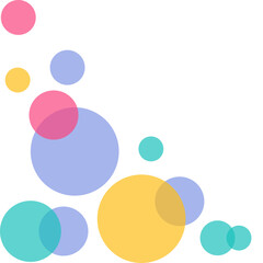 Transparent Bubbles Corner