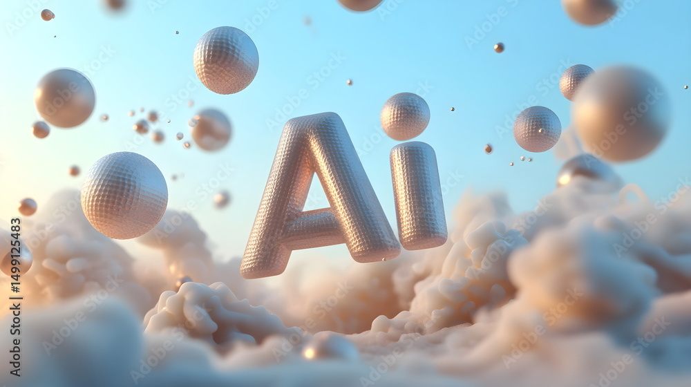 Fototapete 3d text 