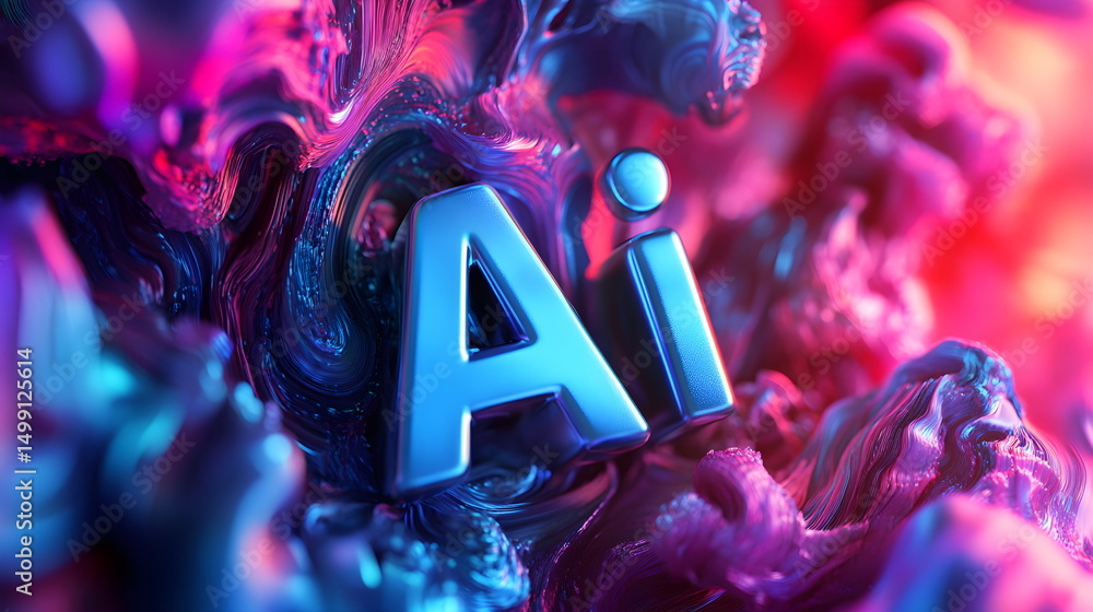 Fototapete 3d text 