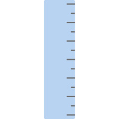 Illustration of a Ruler with Measurement Increments