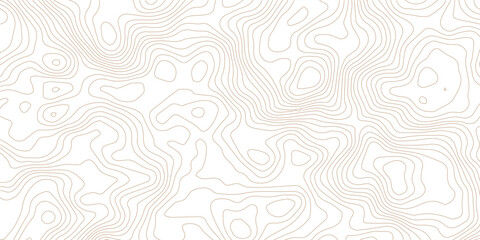 Abstract lines background. Contour maps. Topo contour map on white background. Abstract background with waves Geographic mountain relief.