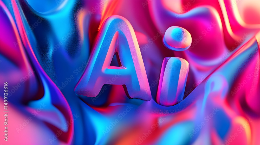 Fototapete 3d text 
