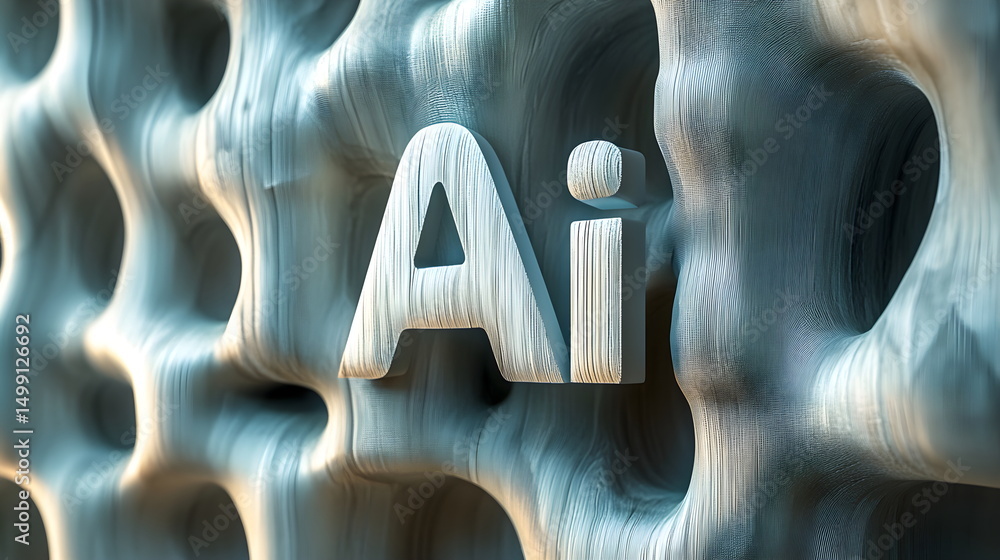 Fototapete 3d text 