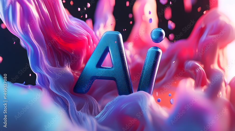 Fototapete 3d text 