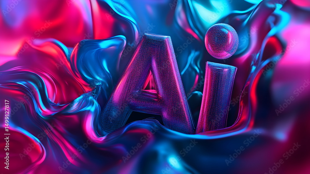 Fototapete 3d text 