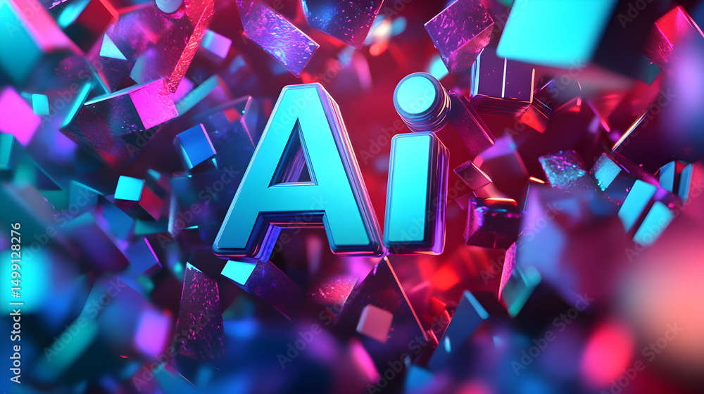 Fototapete 3d text 