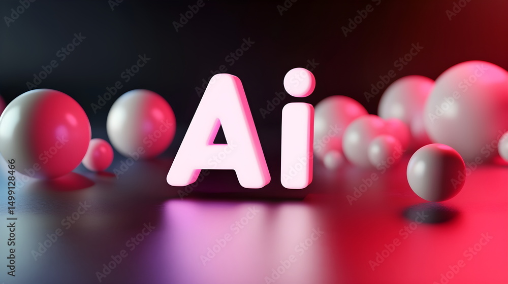 Fototapete 3d text 