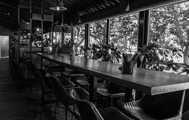 bar in the restaurant