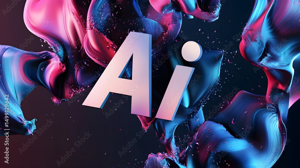 Fototapete 3d text 