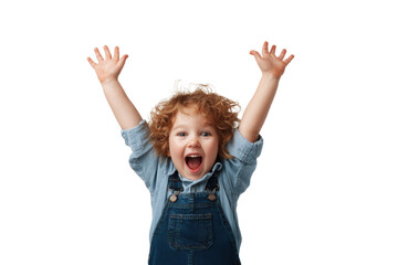 Child Victory Pose – Transparent Background