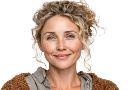 Confident Woman Smiling – No Background