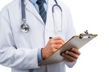 Doctor Ready for Examination – No Background PNG