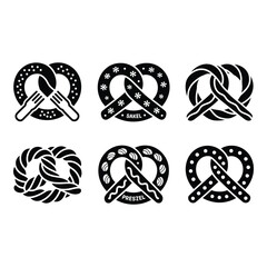 A delightful array of pretzel designs with intricate details a celebration of baking artistry in