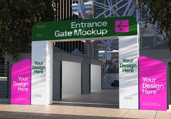 Event Entrance Gate Mockup