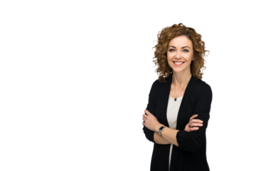 Friendly Female Expression – Isolated Image