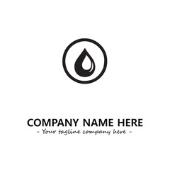Water drop logo company design vector illustration
