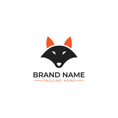 Fox Head Silhouette Logo – Elegant Design Symbol

