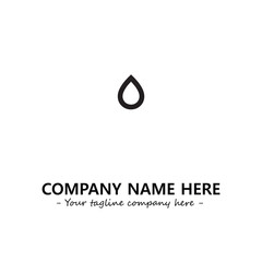 Water drop logo company design vector illustration