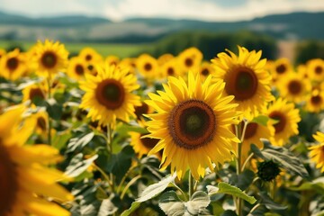 Obraz premium sunflowers in the field
