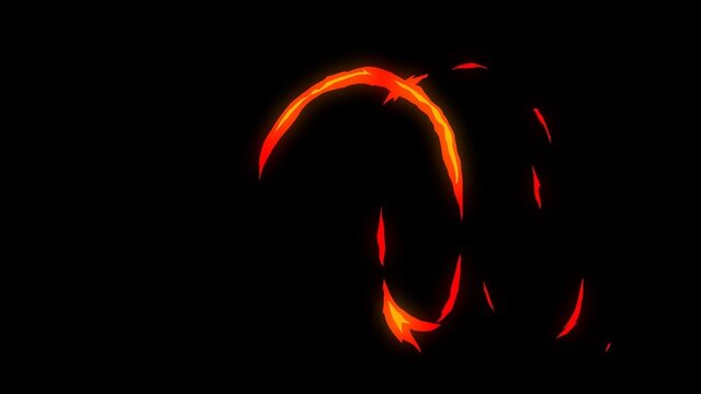 Cartoon Fire Element Overlay